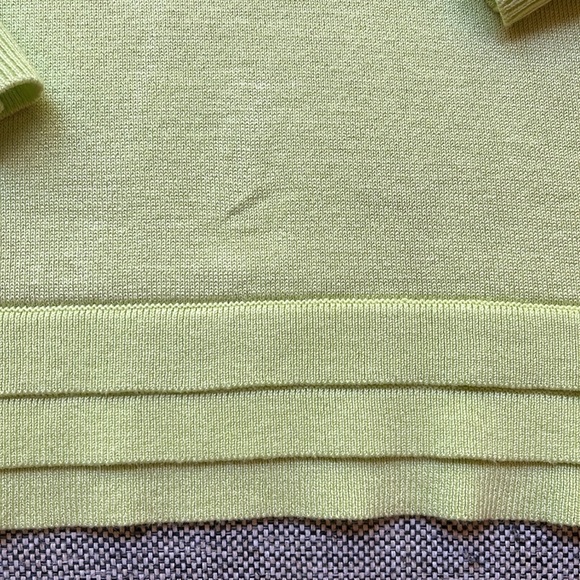 Y2K Ruffle Cardigan In Shade Lime Green, Circa 2007 Size: XL - Picture 12 of 16